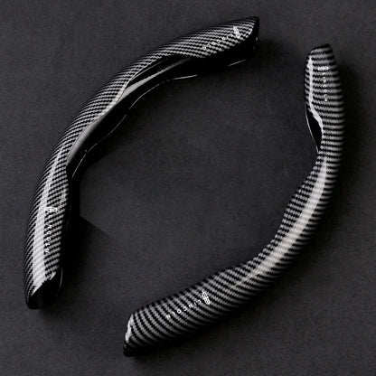 🔥Nowy uniwersalny pokrowiec na kierownicę z włókna węglowego (2 szt.)❗Pasuje do wszystkich modeli