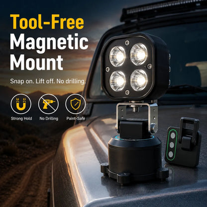🏕️ Wielokierunkowa magnetyczna lampa LED typu pod