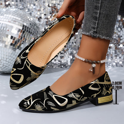 Damskie modne buty na niskim obcasie