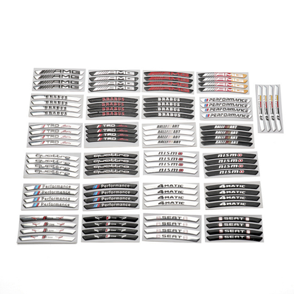 Gorąca wyprzedaż ✨50% zniżki ✨Naklejka 3D na felgę metalową z motywem osobowości (4 szt.)