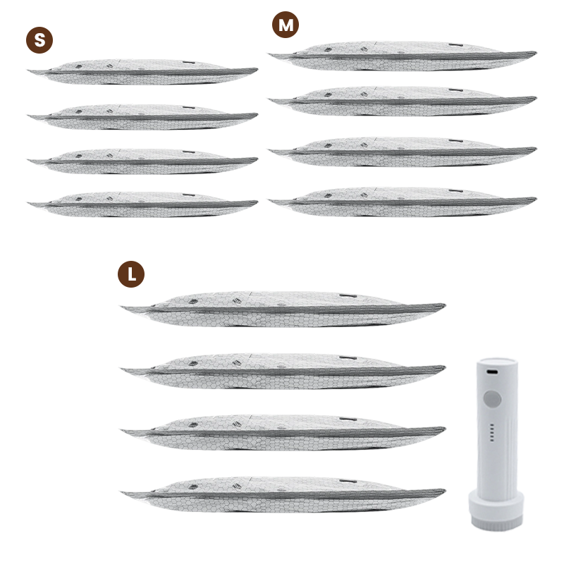 💪🌬️ Torby podróżne do przechowywania próżniowego i przenośny zestaw pompek 👕✨