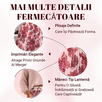 🔥Bluzka z okrągłym kołnierzykiem i spódnica w paski