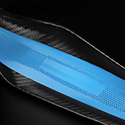 TrackVibe | Czarny pokrowiec na kierownicę z zamszu węglowego – antypoślizgowy i odporny na zużycie