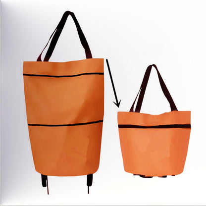 🛍️✨ Torba na zakupy z możliwością przekształcenia - chowane kółka, udźwig 20 kg, rozszerzalna dzięki zamkowi błyskawicznemu!