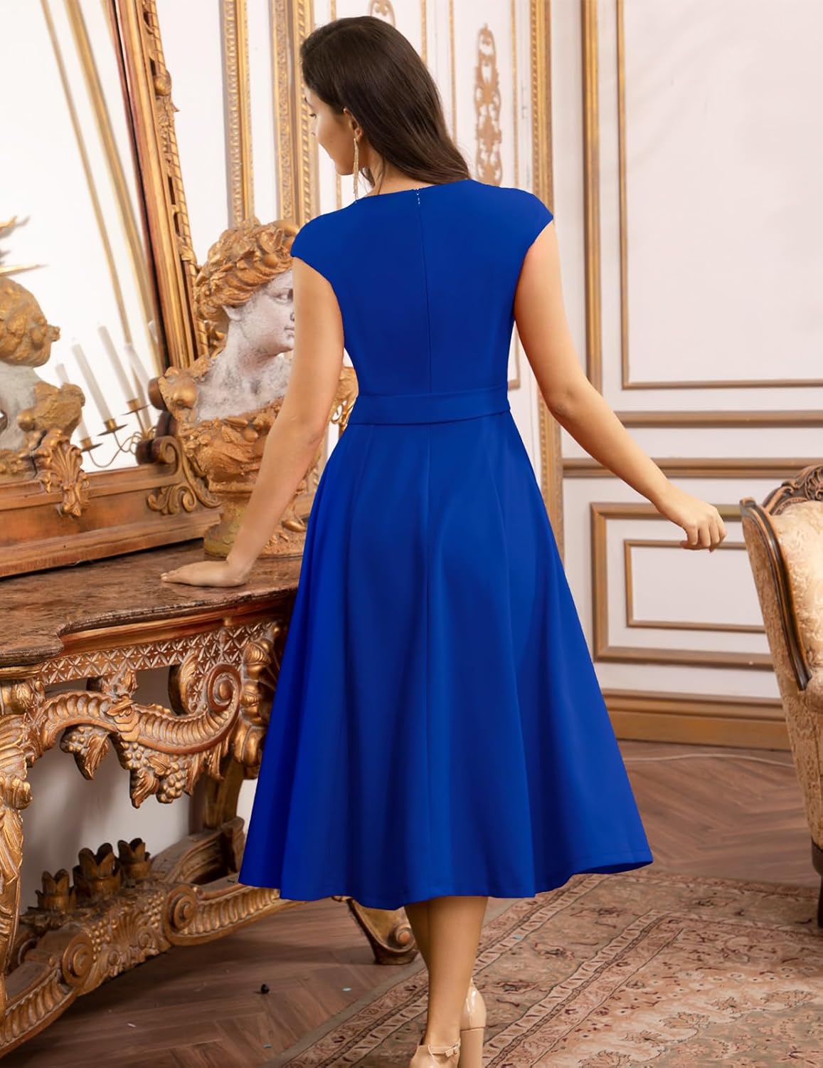 Sukienki koktajlowe DRESSTELLS dla kobiet, formalne suknie ślubne, skromne suknie balowe na przyjęcie w kościele w 2025 roku