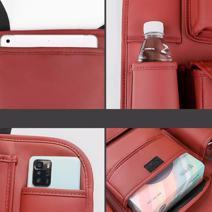 Organizer na tylne siedzenie DriveEase – wiszący organizer z wieloma kieszeniami i spersonalizowanym logo