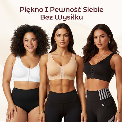 【1+1 gratis】Biustonosz damski bez fiszbin z zapięciem z przodu