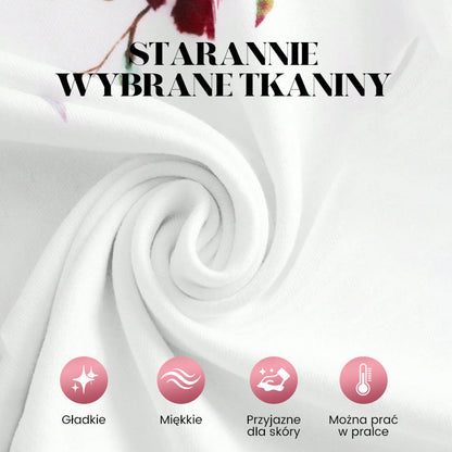 🌺 Damska koszula z dekoltem w serek z nadrukiem✨