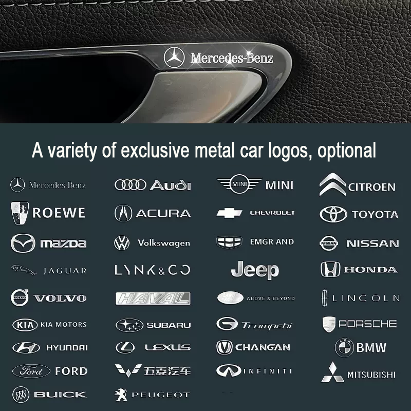 GORĄCA WYPRZEDAŻ🎉50% TANIEJ🎉Kreatywne naklejki samochodowe 3D z folii aluminiowej🔥10 SZT🔥