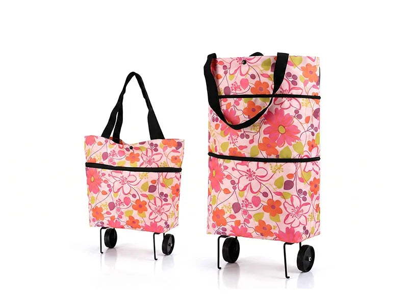 🛍️✨ Torba na zakupy z możliwością przekształcenia - chowane kółka, udźwig 20 kg, rozszerzalna dzięki zamkowi błyskawicznemu!