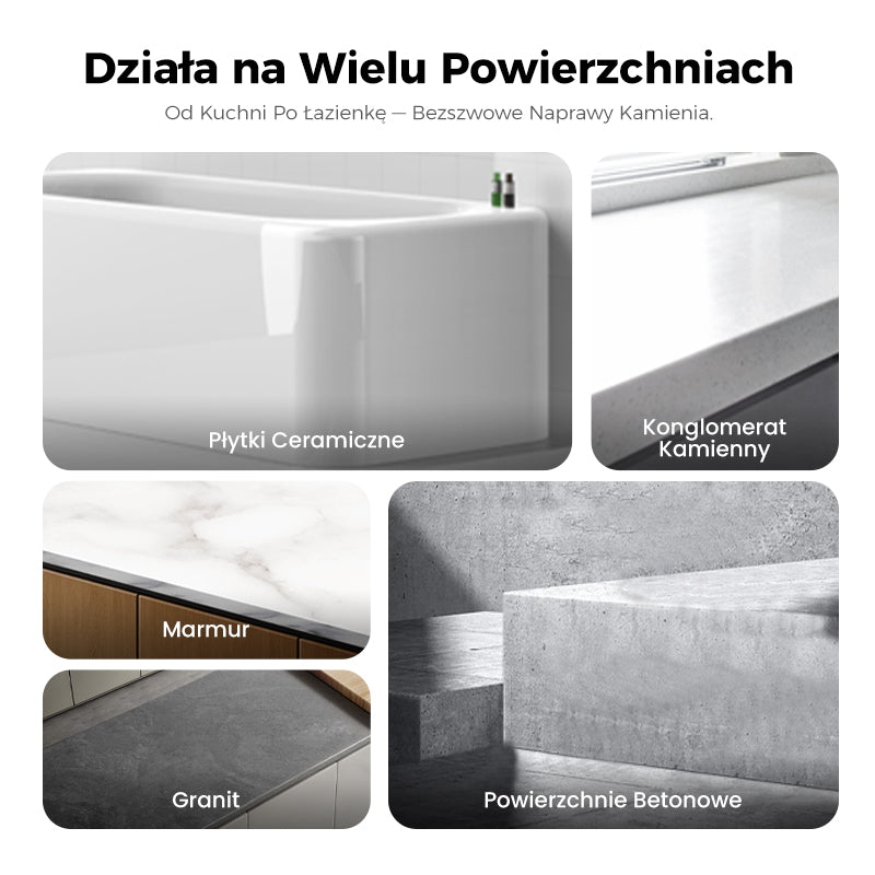 🧱Wielofunkcyjne zestawy naprawcze do pęknięć w płytkach i kamieniach💧