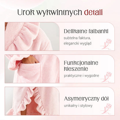🧖 Miękki i puszysty szlafrok - Materiał przyjazny dla skóry