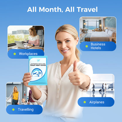 🛡️ Dla Twojego zdrowia! 🌿 Biodegradowalny, jednorazowy plastikowy ochraniacz na deskę sedesową 🥰