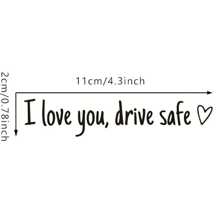 Naklejka winylowa na lusterko wsteczne z przypomnieniem