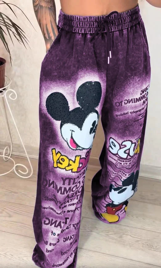 Modne jeansy z szerokimi nogawkami w kolorze gorącej cegły