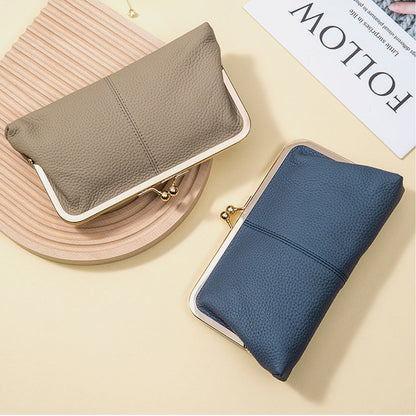 Długi portfel ze skóry naturalnej