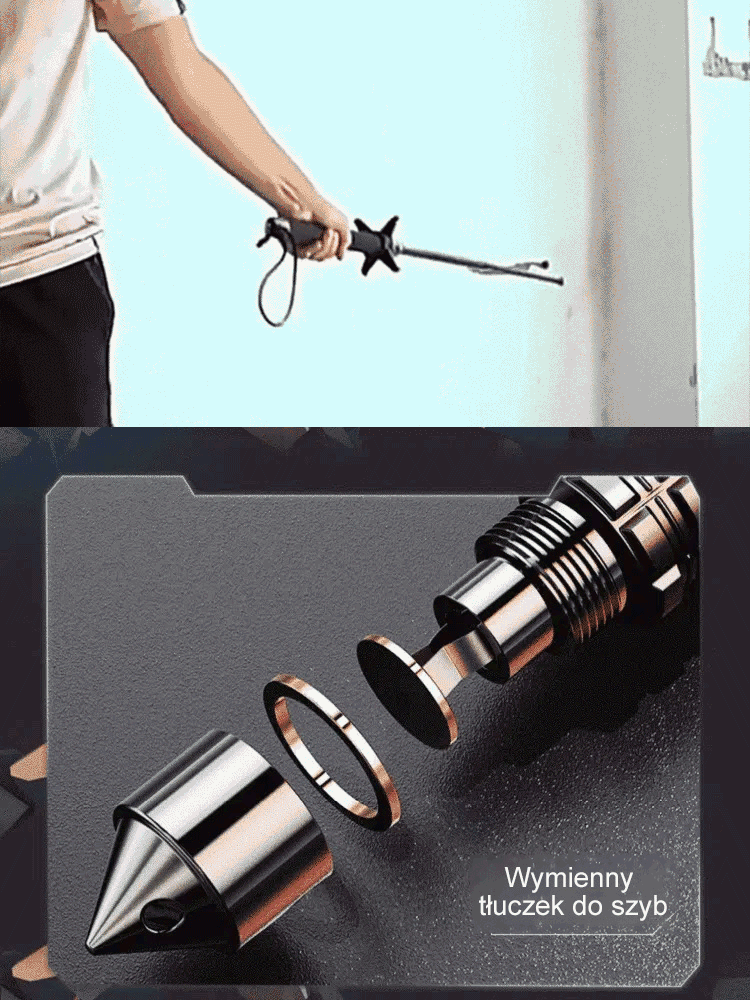 Wielofunkcyjny kij teleskopowy-górski na świeżym powietrzu