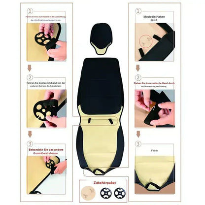 Uniwersalne pokrowce na siedzenia ze skóry PU, komplet przedni, dla sedanów, SUV-ów i ciężarówek 🚗💺✨