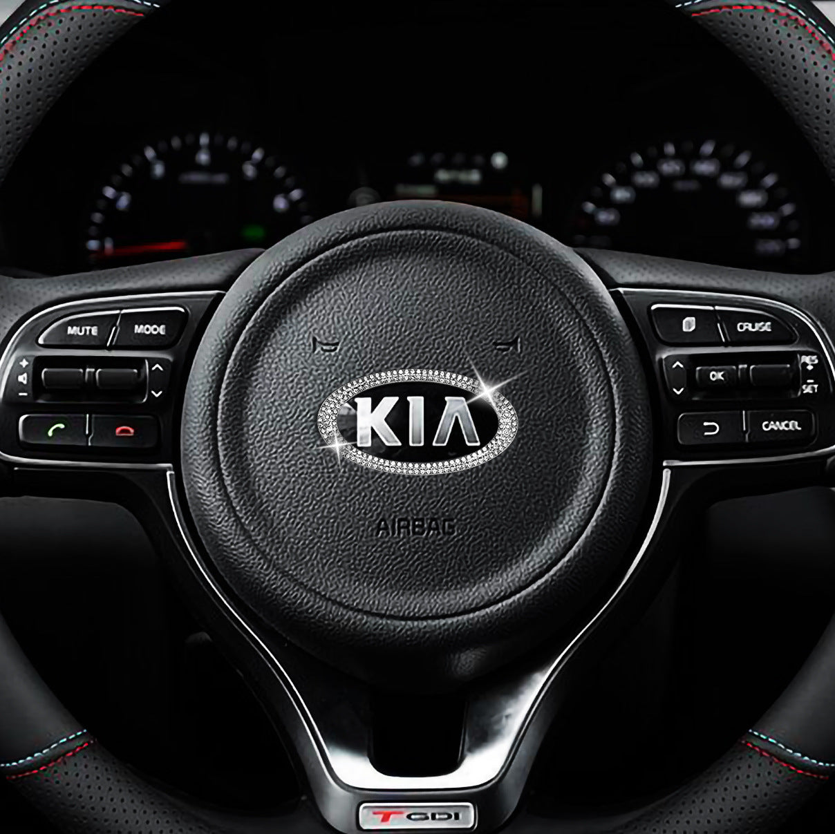 Naklejka kryształowa na kierownicę