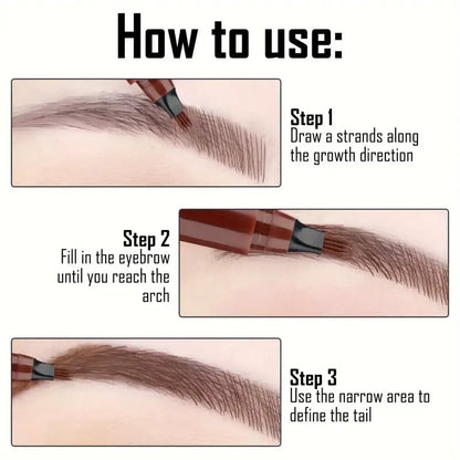 💞 Kup 1 i otrzymaj 1 gratis 💞 2024 Kredka do brwi z poczwórną końcówką o zwiększonej odporności na wodę i pot