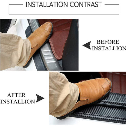 🚗Naklejki na progi drzwi samochodu z włókna węglowego