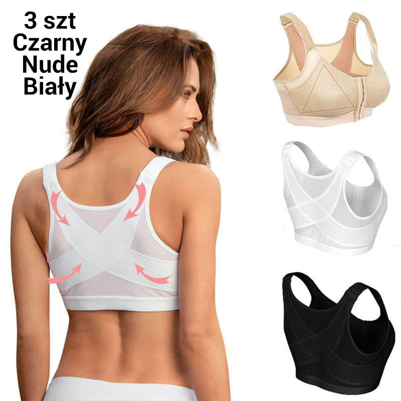 💝Biustonosz Bezprzewodowy z Zapięciem z Przodu dla Kobiet