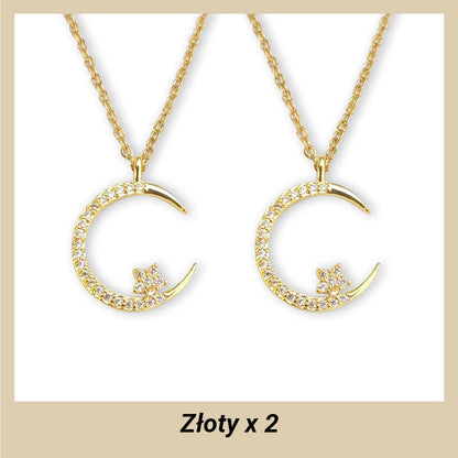 🌙Dobranoc: naszyjnik z gwiazdą księżyca