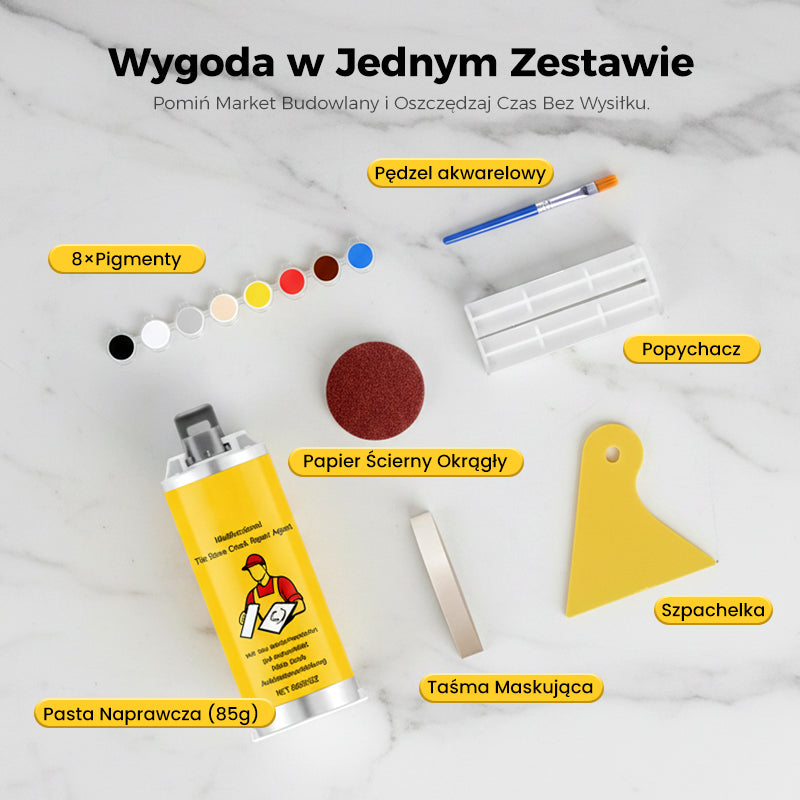 🧱Wielofunkcyjne zestawy naprawcze do pęknięć w płytkach i kamieniach💧