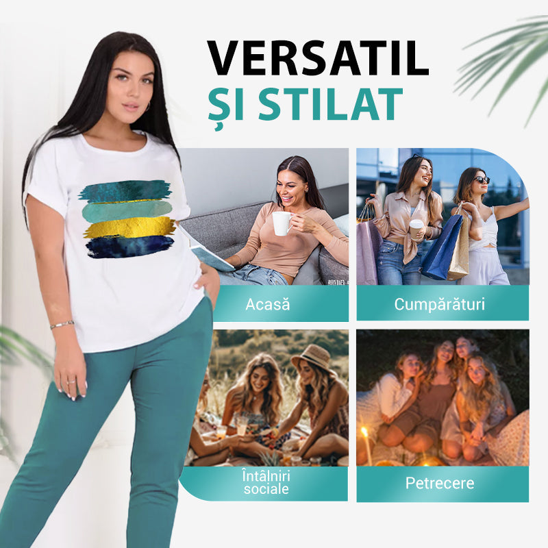 💥🍃 Elegancki, swobodny, dwuczęściowy komplet – wygodny i stylowy ✨