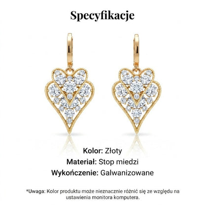 ✨ Błyszczące kolczyki w serduszka – eleganckie i na każdą okazję