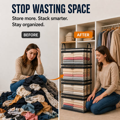 ⏰OSTATNI DZIEŃ AKCJI: KUP 2, TRZECI GRATIS!!💕HomeVault™🇬🇧 Przezroczysta torba do przechowywania – duża, odporna na kurz i wilgoć, z uchwytem✨Najlepszy organizer typu „wszystko w jednym” na ubrania, zabawki, książki, pluszaki i absolutnie wszystko! 🧸📚👕🧦