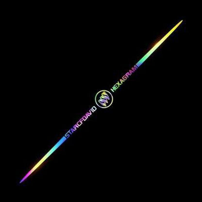 Naklejka samochodowa 3D kolorowa, laserowo odblaskowa, 4 szt.