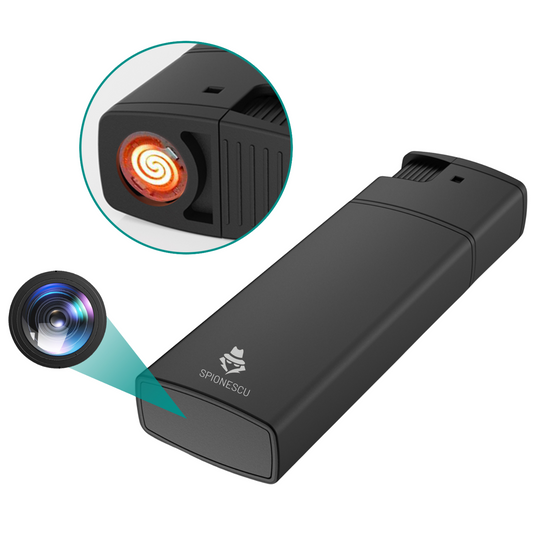 Zapalniczka z ukrytą kamerą, funkcją prawdziwego zapłonu elektrycznego, nagrywaniem wideo w jakości Full HD 1080p, wykrywaniem ruchu, nagrywaniem w pętli