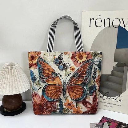 Vintage, swobodna torba płócienna