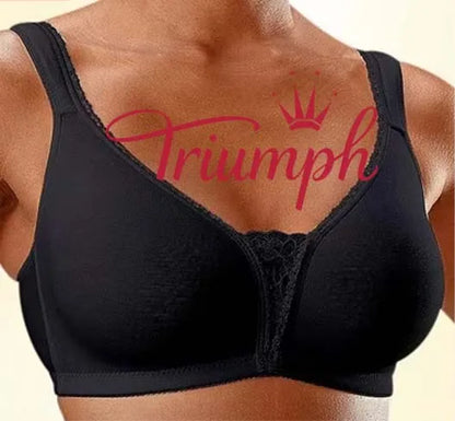 👙TRIUMPH - [3 szt.] 🔥50% zniżki na duży rozmiar seksowny koronkowy biały biustonosz