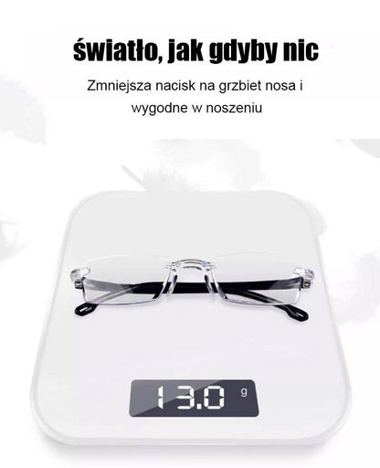 Zmieniające kolor okulary do czytania chroniące przed niebieskim światłem