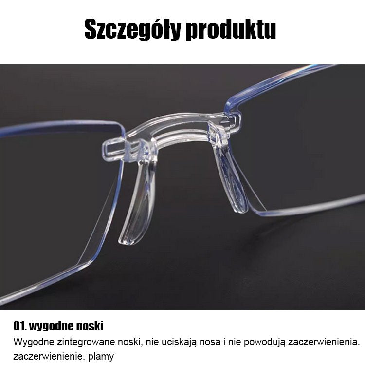 Zmieniające kolor okulary do czytania chroniące przed niebieskim światłem