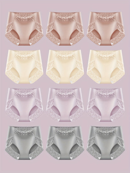 【Kup 6, otrzymaj 6 gratis】Bawełniana, higroskopijna, antybakteryjna, wyszczuplająca bielizna z wysokim stanem