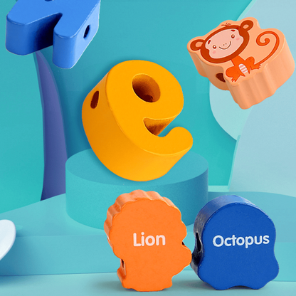 Edukacyjne koraliki koronkowe (w zestawie pudełko do przechowywania)