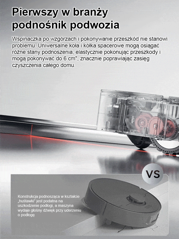 Ultracienki odkurzacz 3w1 do zamiatania, odkurzania i mycia podłóg