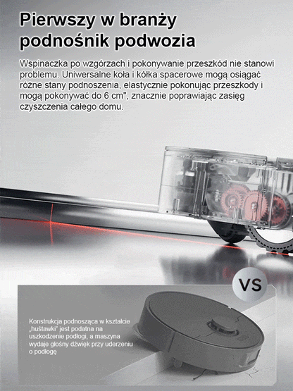 Ultracienki odkurzacz 3w1 do zamiatania, odkurzania i mycia podłóg