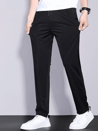 Ultracienkie, oddychające spodnie z jedwabiu lodowego