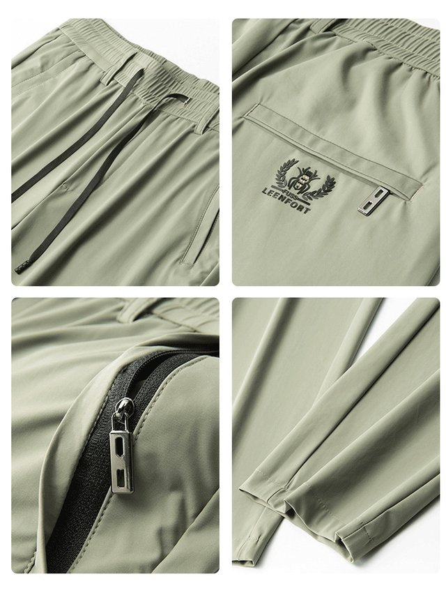 Ultracienkie, oddychające spodnie z jedwabiu lodowego