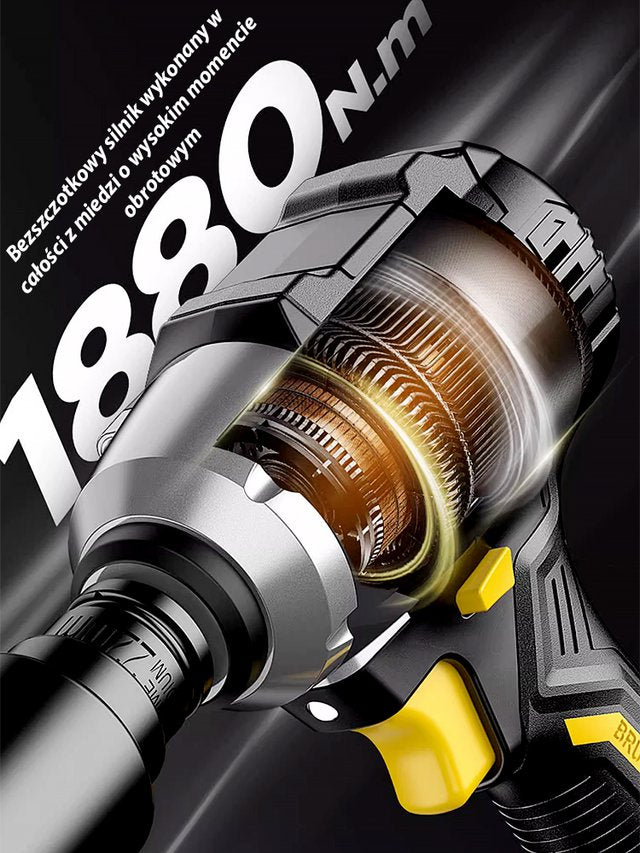 Duży moment obrotowy akumulatorowy klucz udarowy