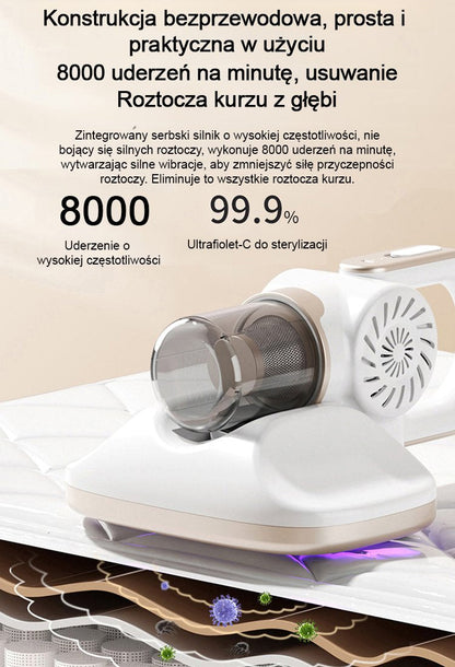 Duża maszyna odsysająca do usuwania roztoczy i mopująca