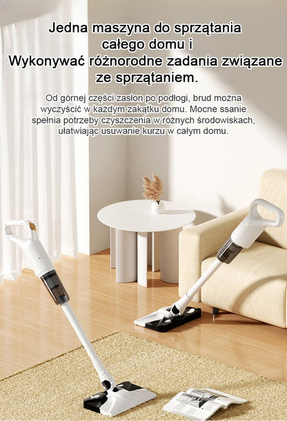 Duża maszyna odsysająca do usuwania roztoczy i mopująca