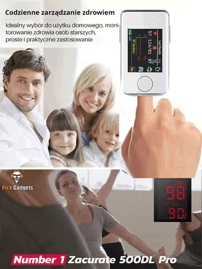 OMRON monitor poziomu glukozy we krwi na palec.