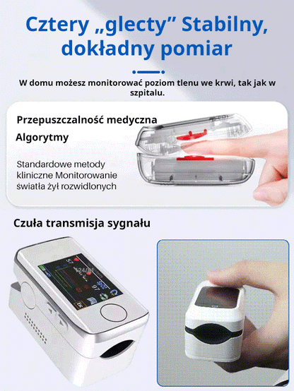 OMRON monitor poziomu glukozy we krwi na palec.