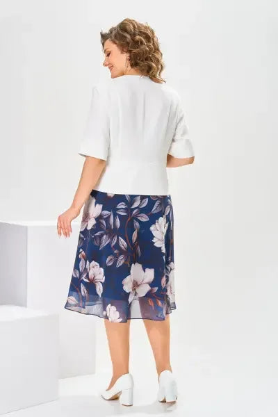 🌸[S-5XL]Wysokiej jakości sukienka z bawełny i jedwabiu