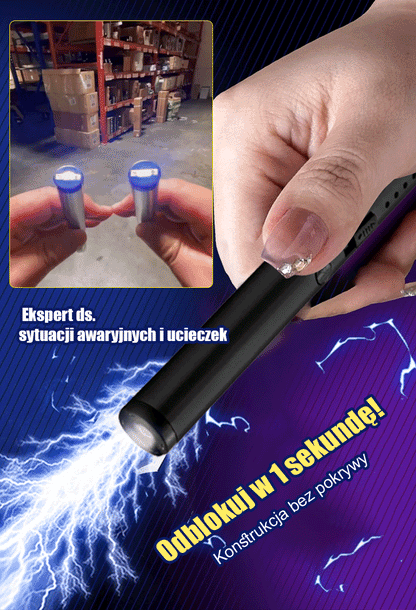 Latarka długopisowa niemieckiej firmy ochroniarskiej